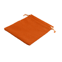 Мешочек замшевый (1) 10х12см, оранжевый