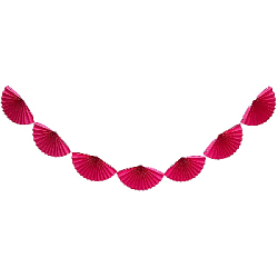 Гирлянды "Веера" 210х30 см, малиновый