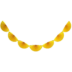 Гирлянды "Веера" 210х30 см, желтый